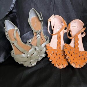 BUNDLE DEAL~2 PAIR~ELEGANT WOMENS SANDALS~ NWOT 8.5- 9